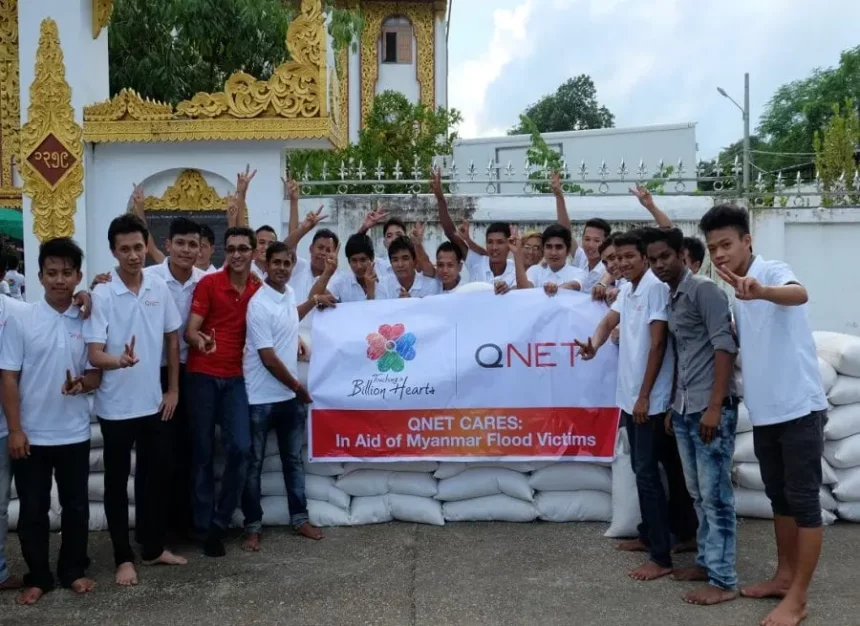 QNET Donates Survivor Kits To Flood Victims in Myanmar